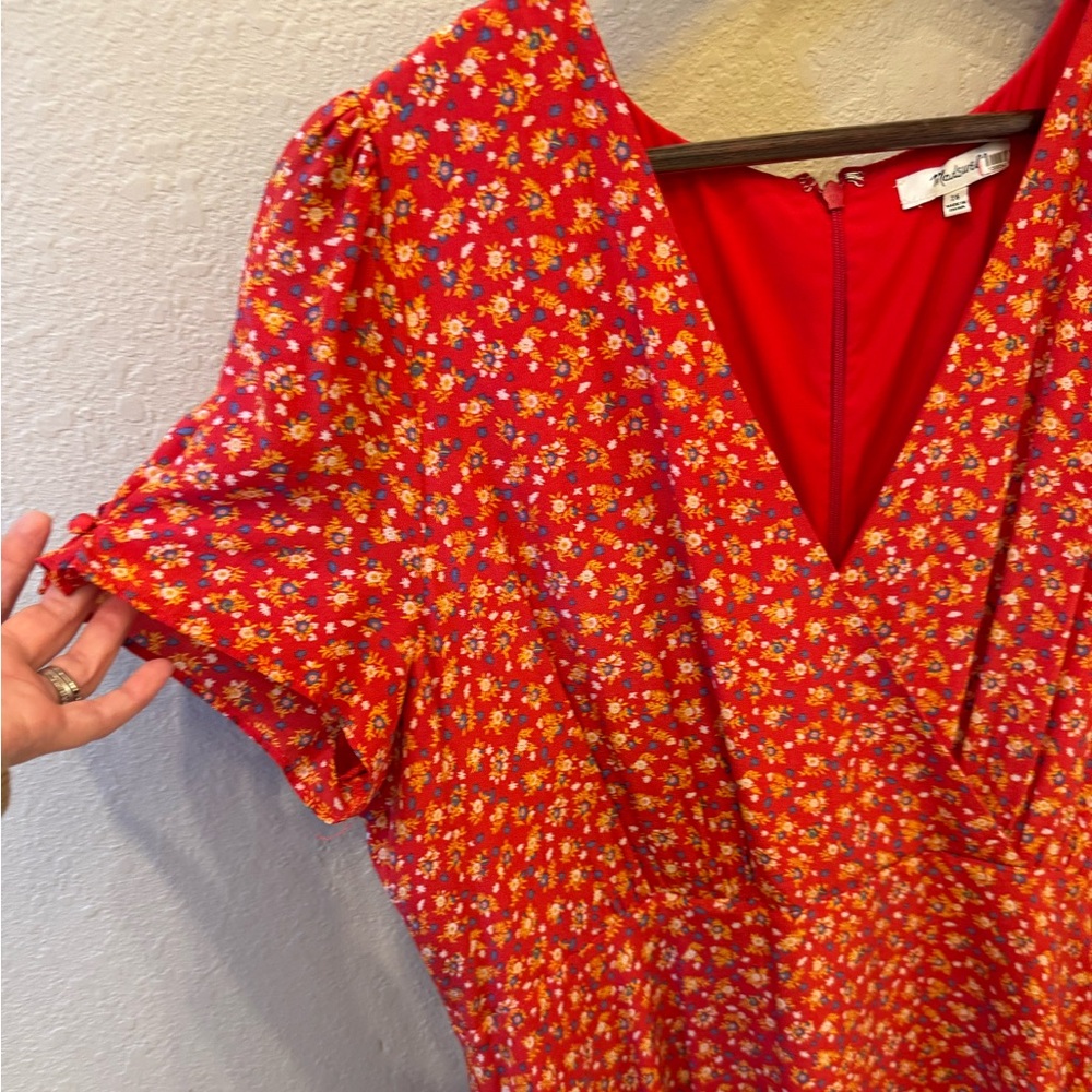 Madewell floral midi dress worn once.